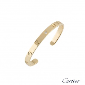 Cartier Love Cuff Diamond Bracelet Size 16 B6029816